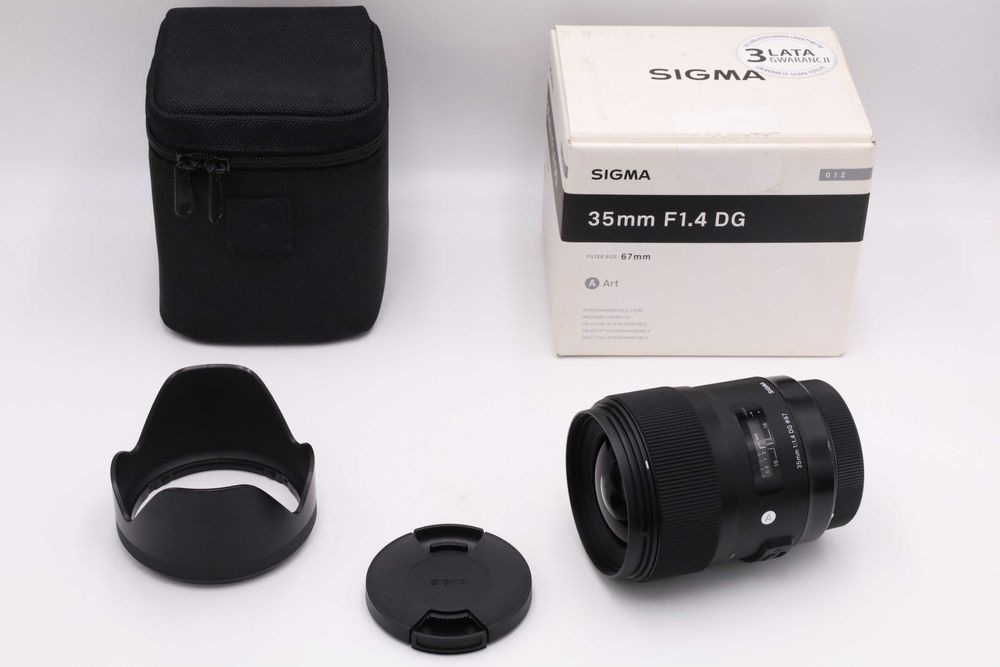 Sigma Art EF 35 mm f 1,4 DG HSM jak nowy zadbany obiektyw do Canon