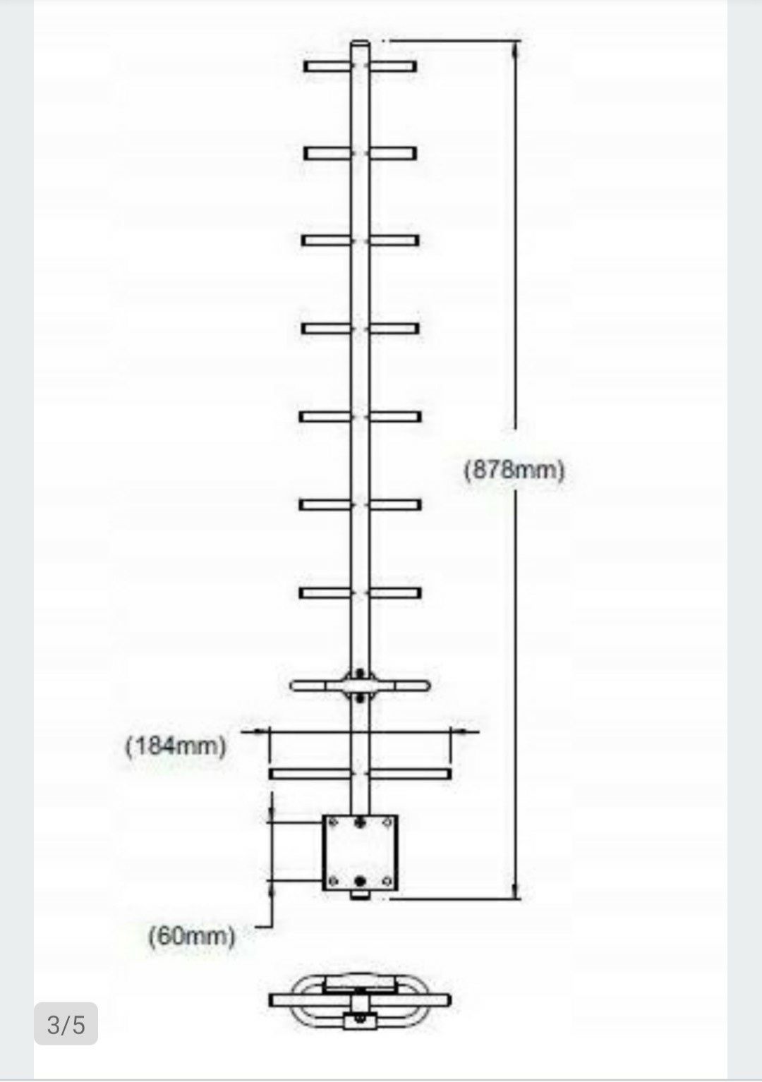 Antena kierunkowa LTE: 800/900 MHz. Telkob ATK-8/900