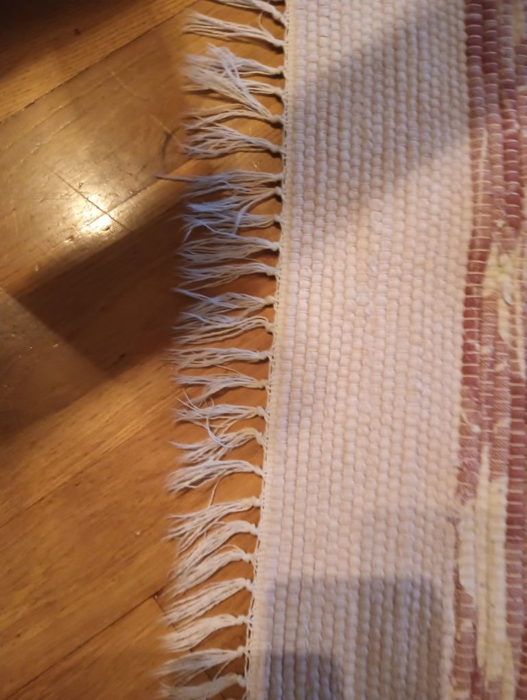 Zara Home hm Home Ikea długi dywanik pasy tkany etno Boho skandynawski