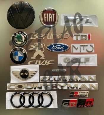 Simbolo letras Audi Mini Citroen Opel Land Rover CLA Skoda Suzuki etc