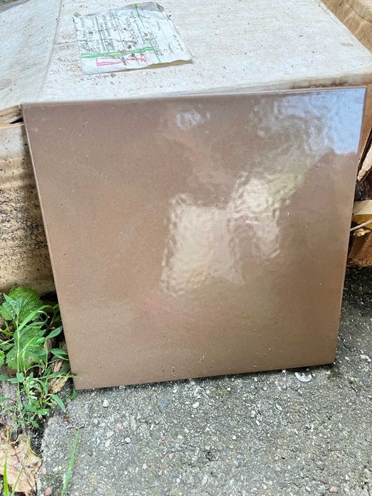 Płytki kamionkowe brązowe 20x20 z 1985r gat2 Opoczno