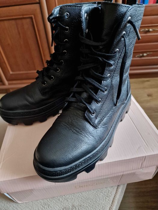 Traperki damskie skorzane