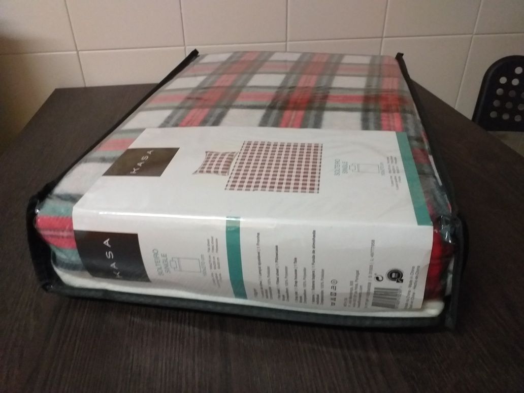 NOVO lencois xadrez fleece 160x270,saco com zip,VEJA ZONAS DIAS ÚTEI