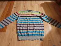 Bluza fishbone szara w pasy