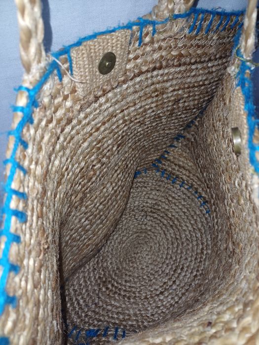 Torba Bardzo Duza plażę plażowa słomkowa trawa morska letnia koszyk