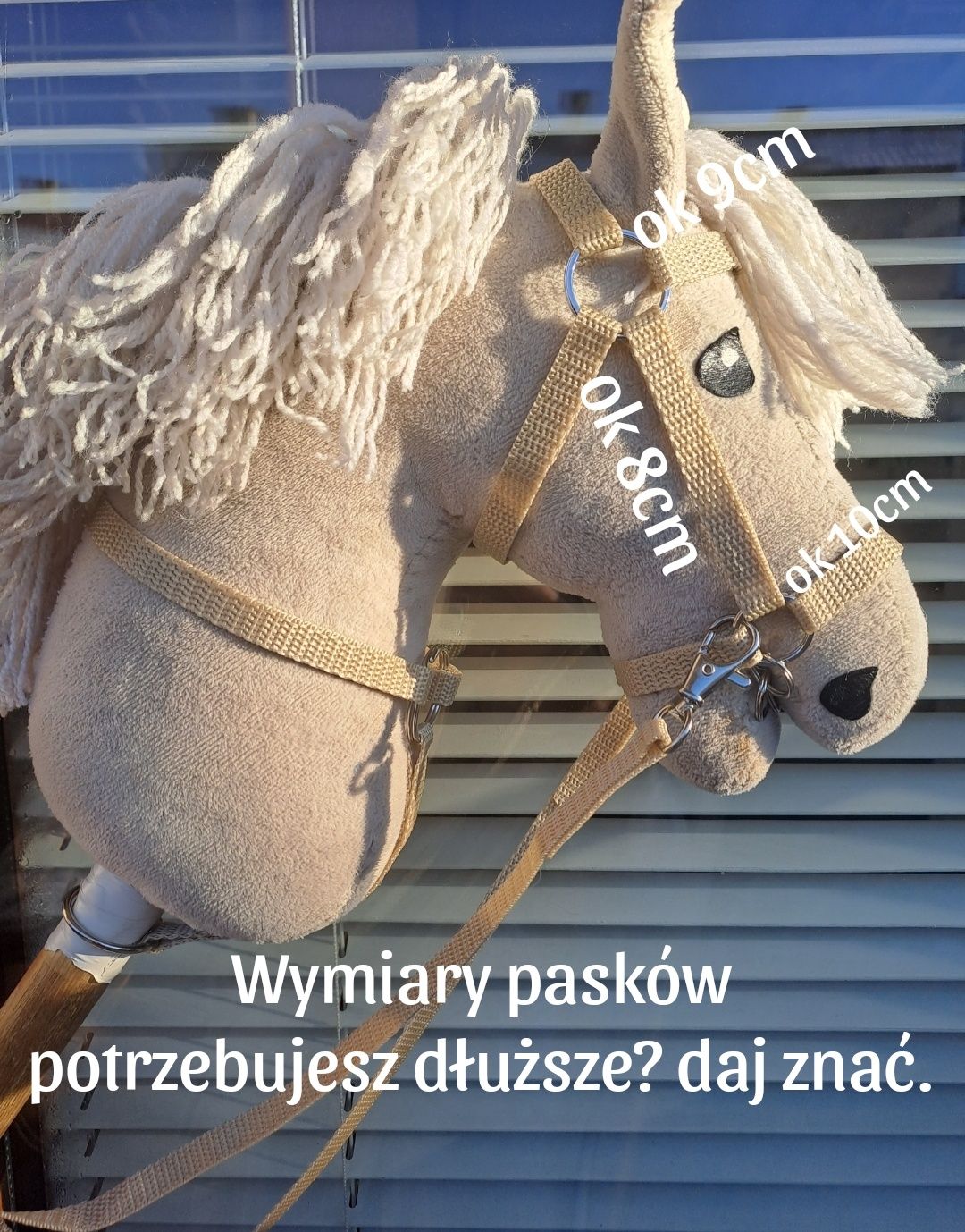 Zestaw ogłowie uprząż dla hobby horse a4