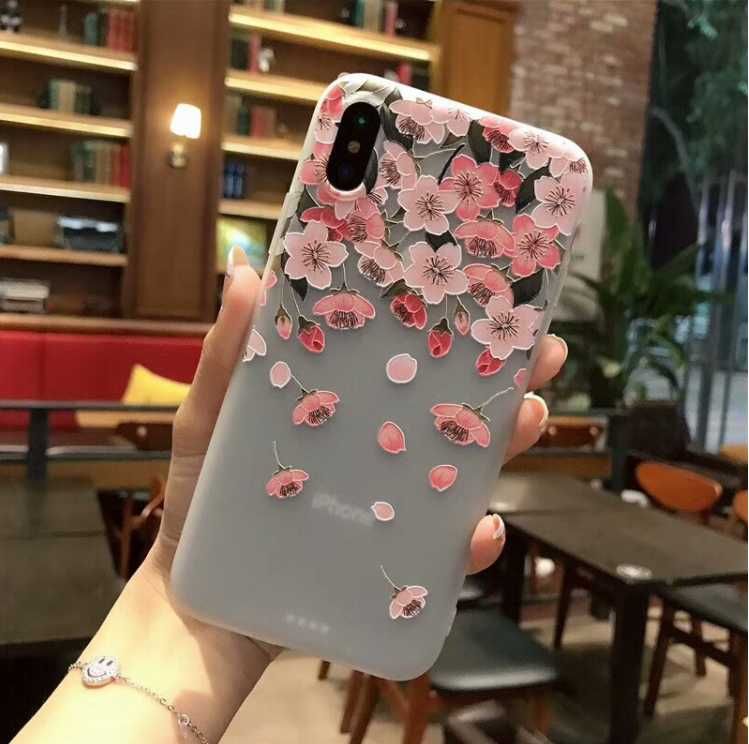 Ропродаж Чехол силиконовый с цветами Iphone Айфон Xs Max