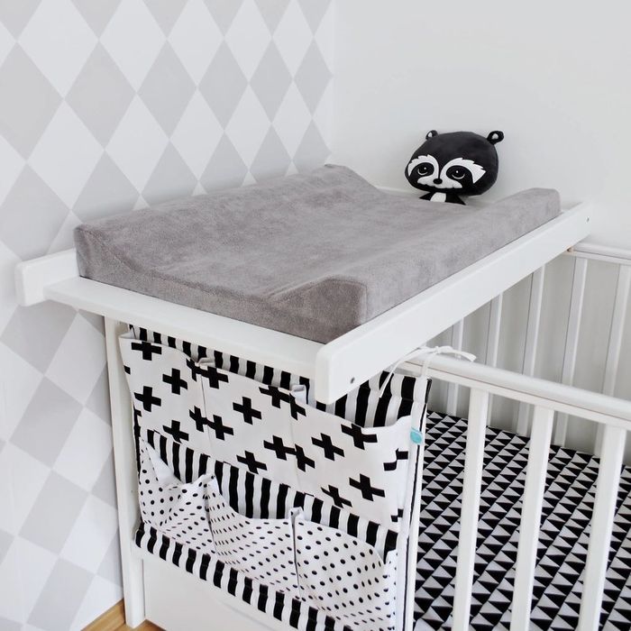 Łóżeczko niemowlęce Woodies Classic Cot 120x60 + przewijak Top Cot