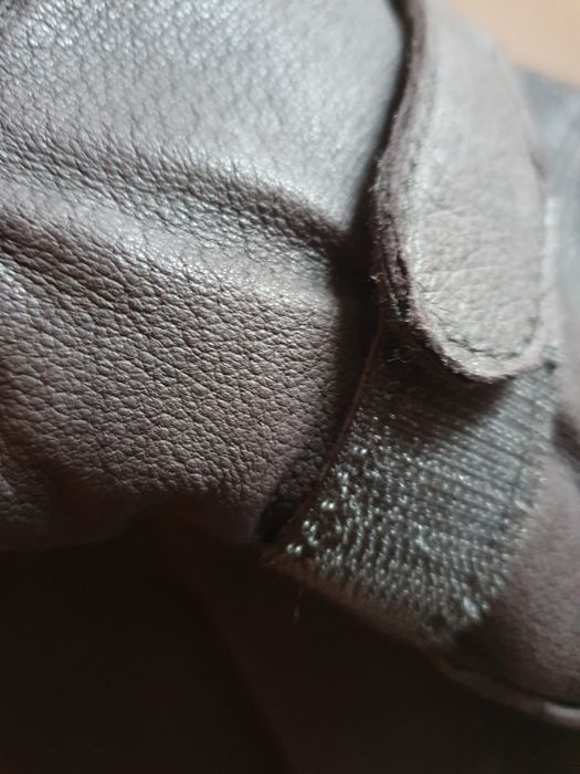 Шкіряні чоловічі перчатки, коричневі, XL