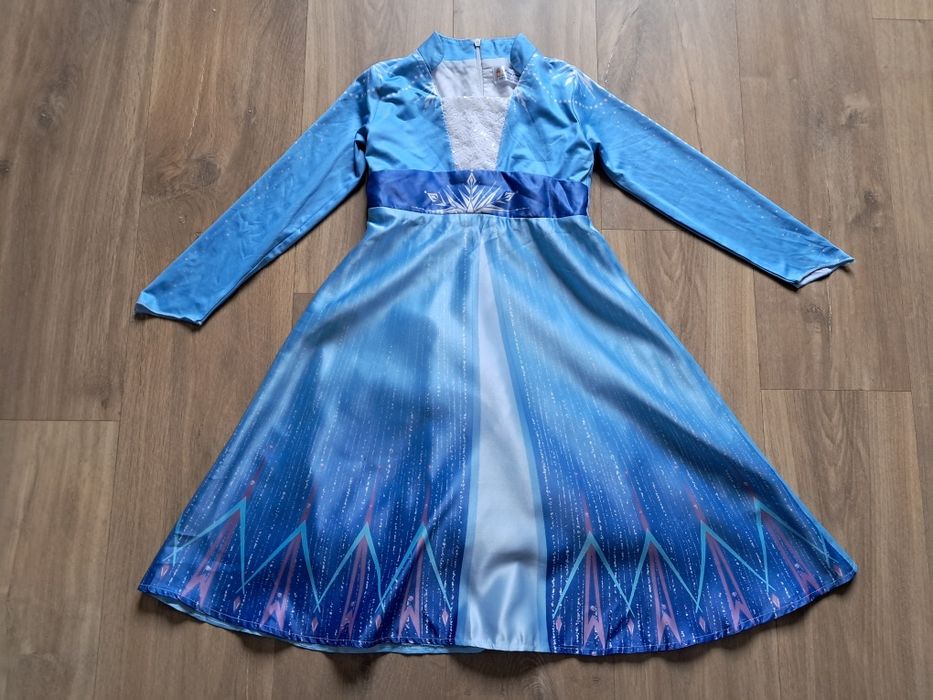 Elsa frozen kraina lodu sukienka strój przebranie 110-116