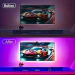 LED RGBIC Підсвітка для ТВ з AR датчиком кольору (3.8 м)