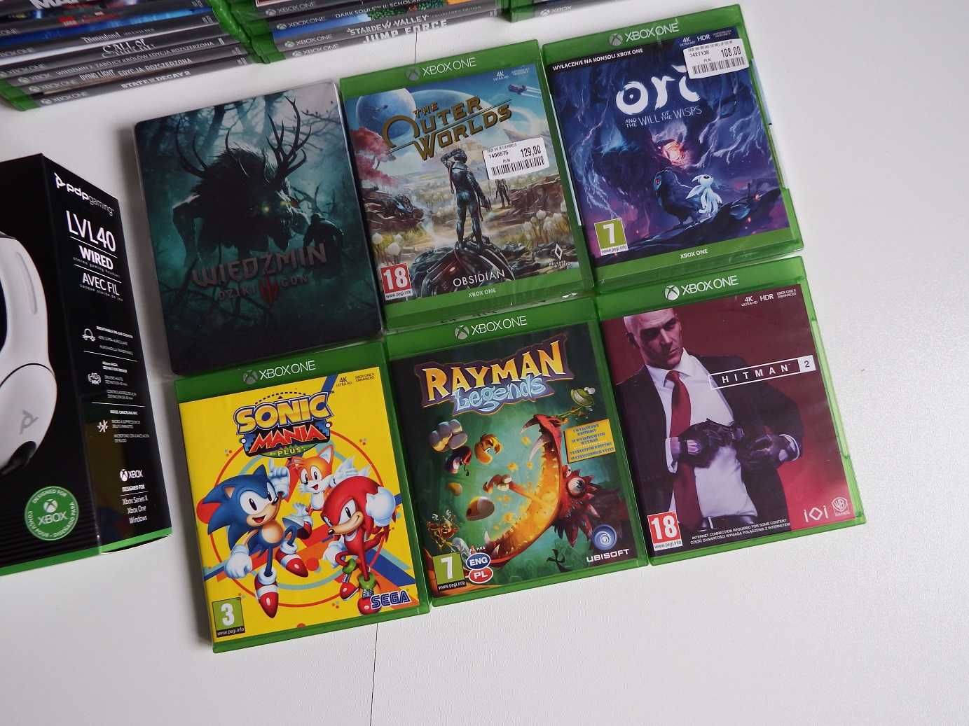 GRY XBOX ONE Series X Rayman FIFA ORI Wiedźmin Hitman Sonic Mutant