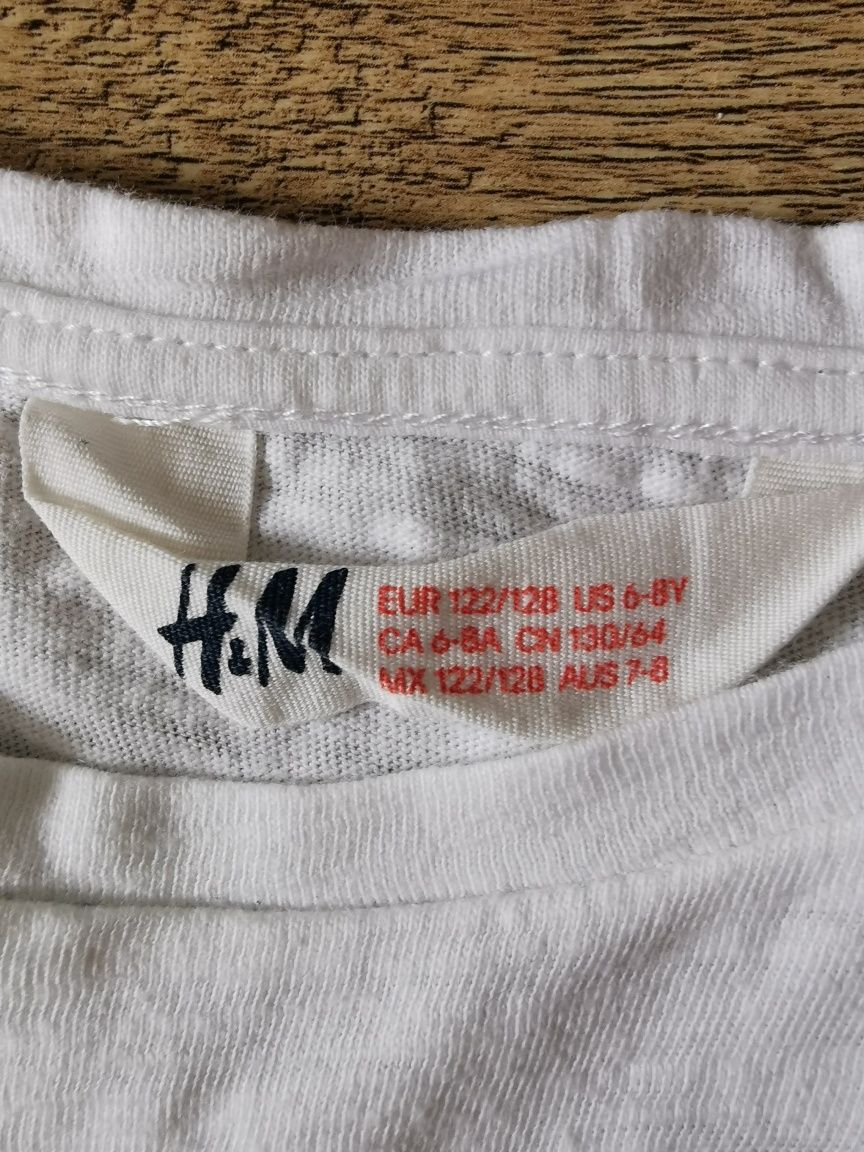 H&M Bluzka z cekinową aplikacją, rozm. 122 - 128 cm
