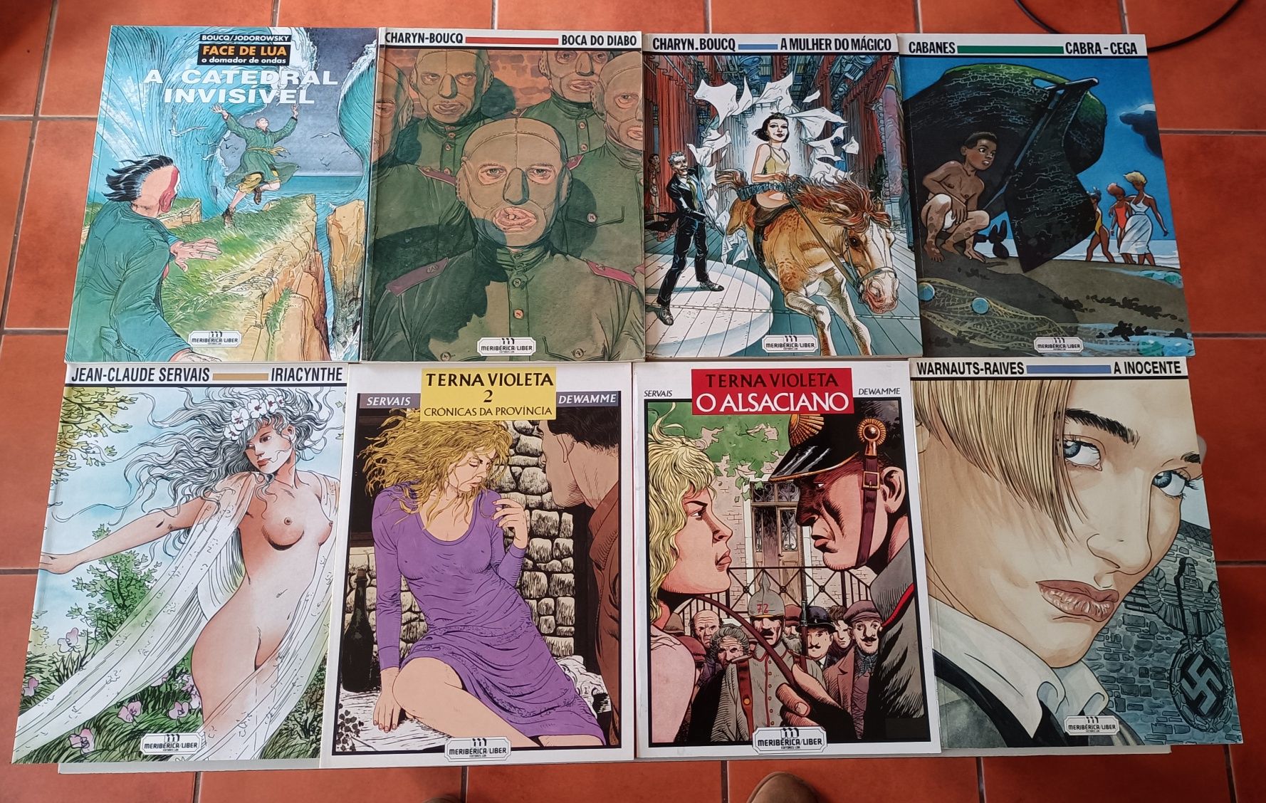 43 Albúns de Schuiten, Blacksad, Gipsy, Peter Pan, Decalogo,e outros