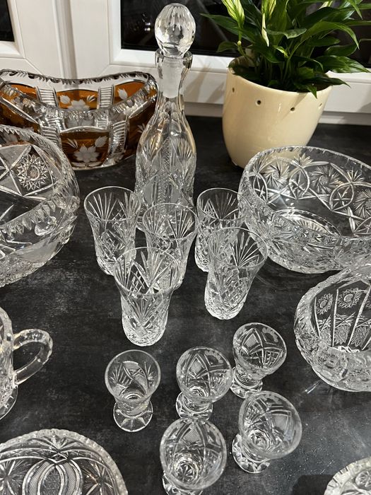 Kryształy z PRL-u duża kolekcja zestawy