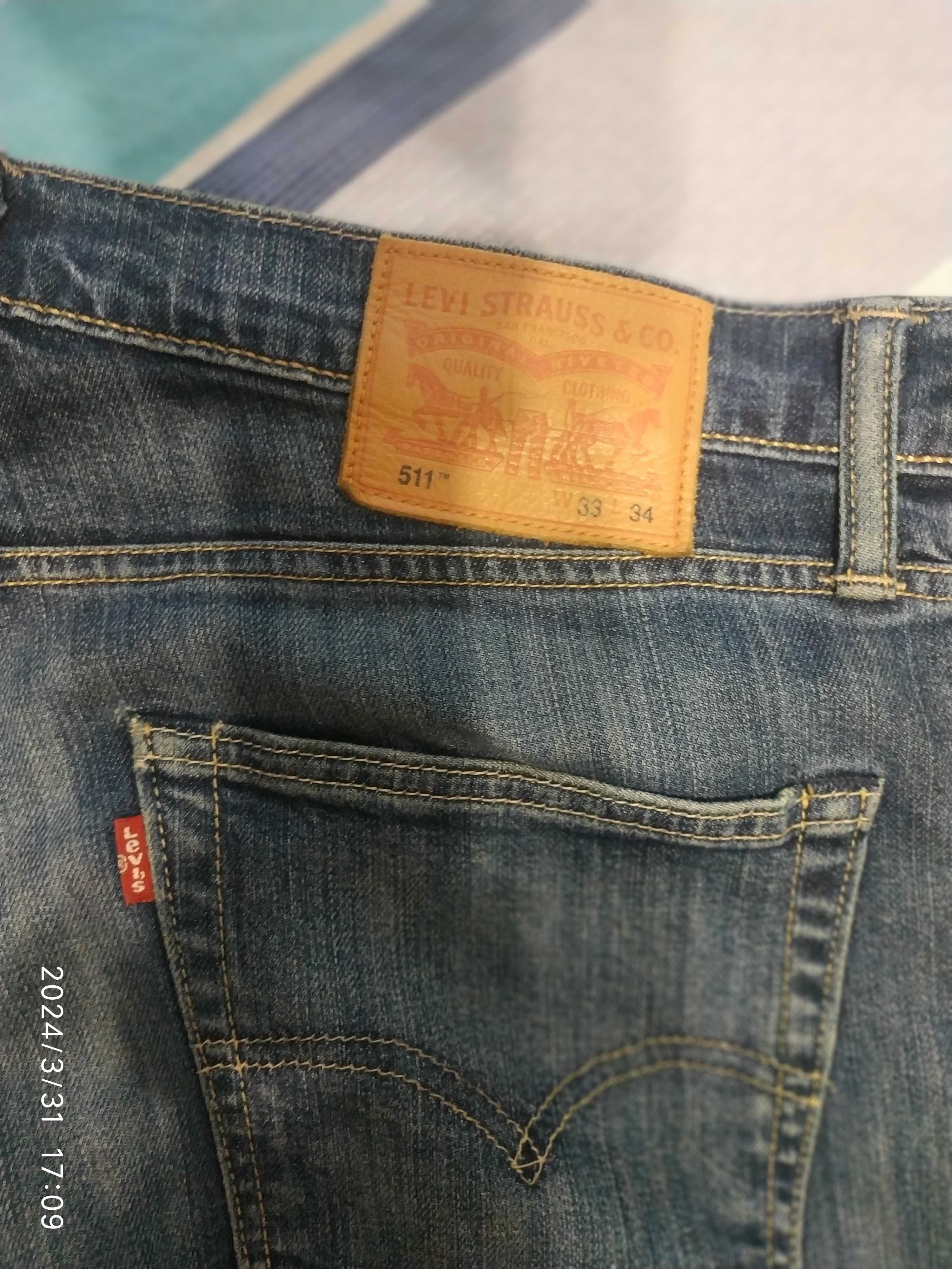 Джинси Levis 511 W33 L34