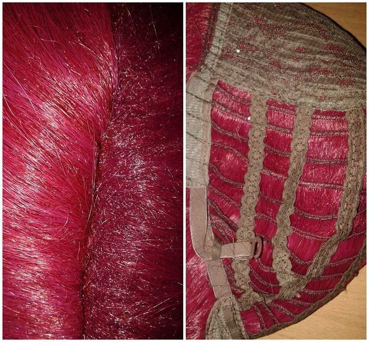 Arcane Vi LoL różowa peruka krótka Liga Legend cosplay różowy wig