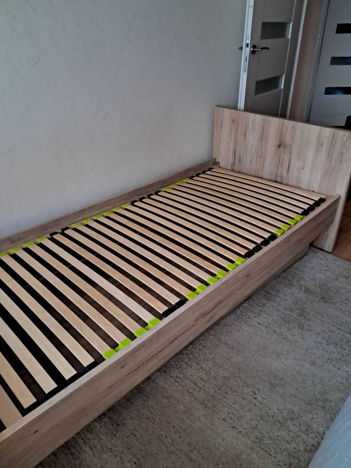 Łózko 100x200 cm ze stelażem + materac gratis, pojemnik na pościel.