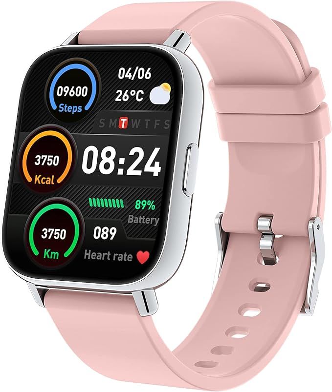 togala damski, dotykowy smartwatch fitness różowy x