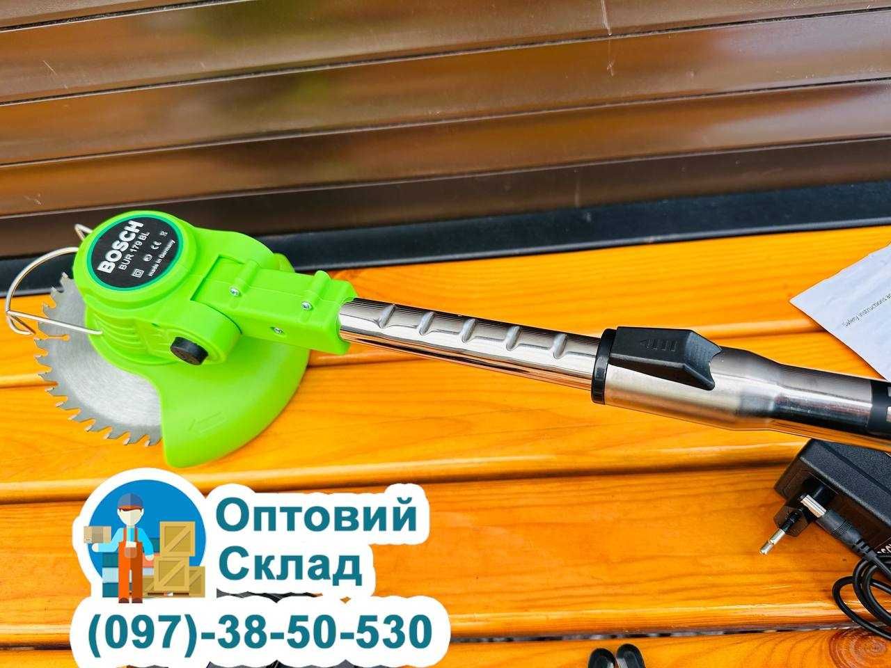 Електро Кущоріз BOSCH BUR179BL 36V-6A Аккумуляторный тример Косарка