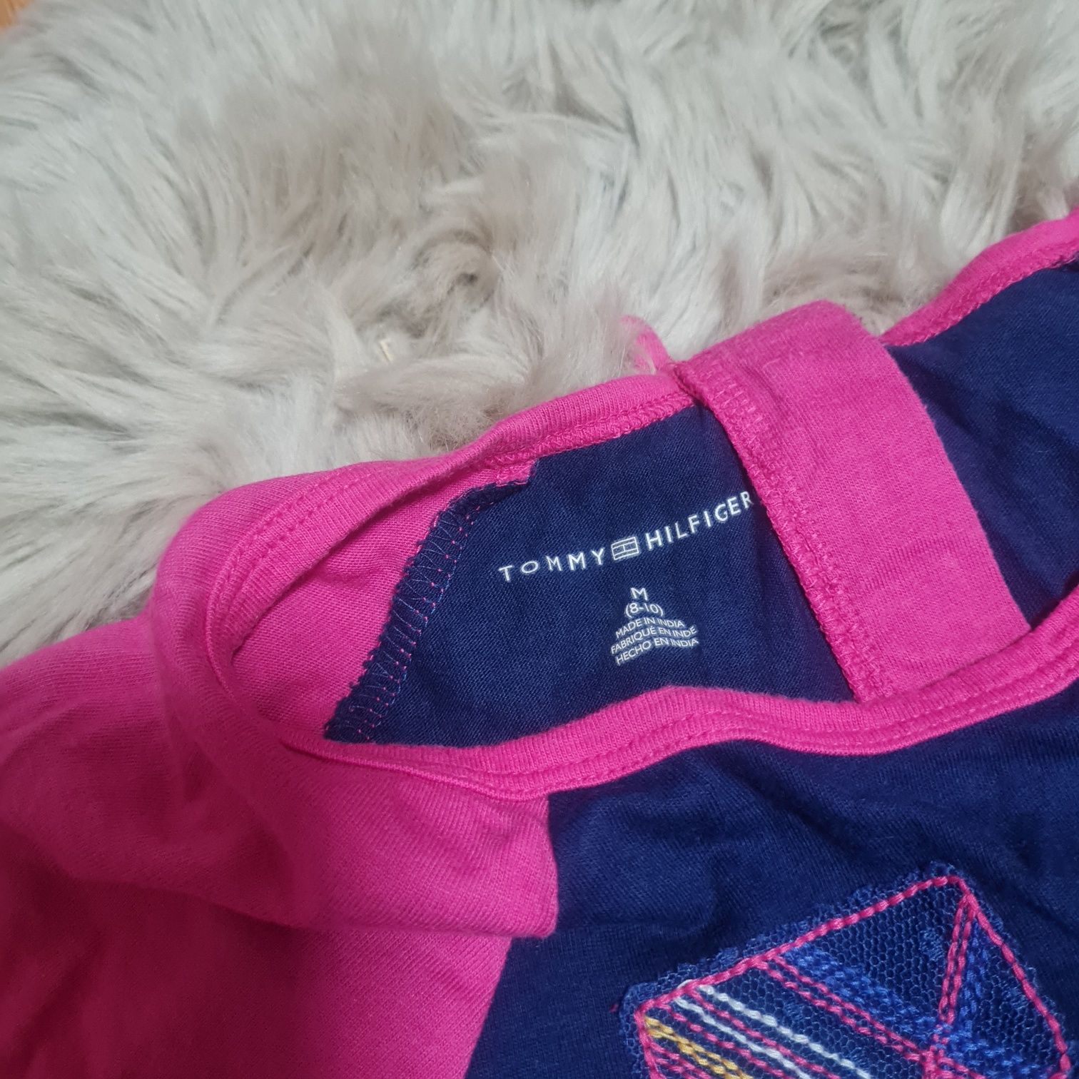 Tommy Hilfiger t-shirt koszulka granatowa XS z logo