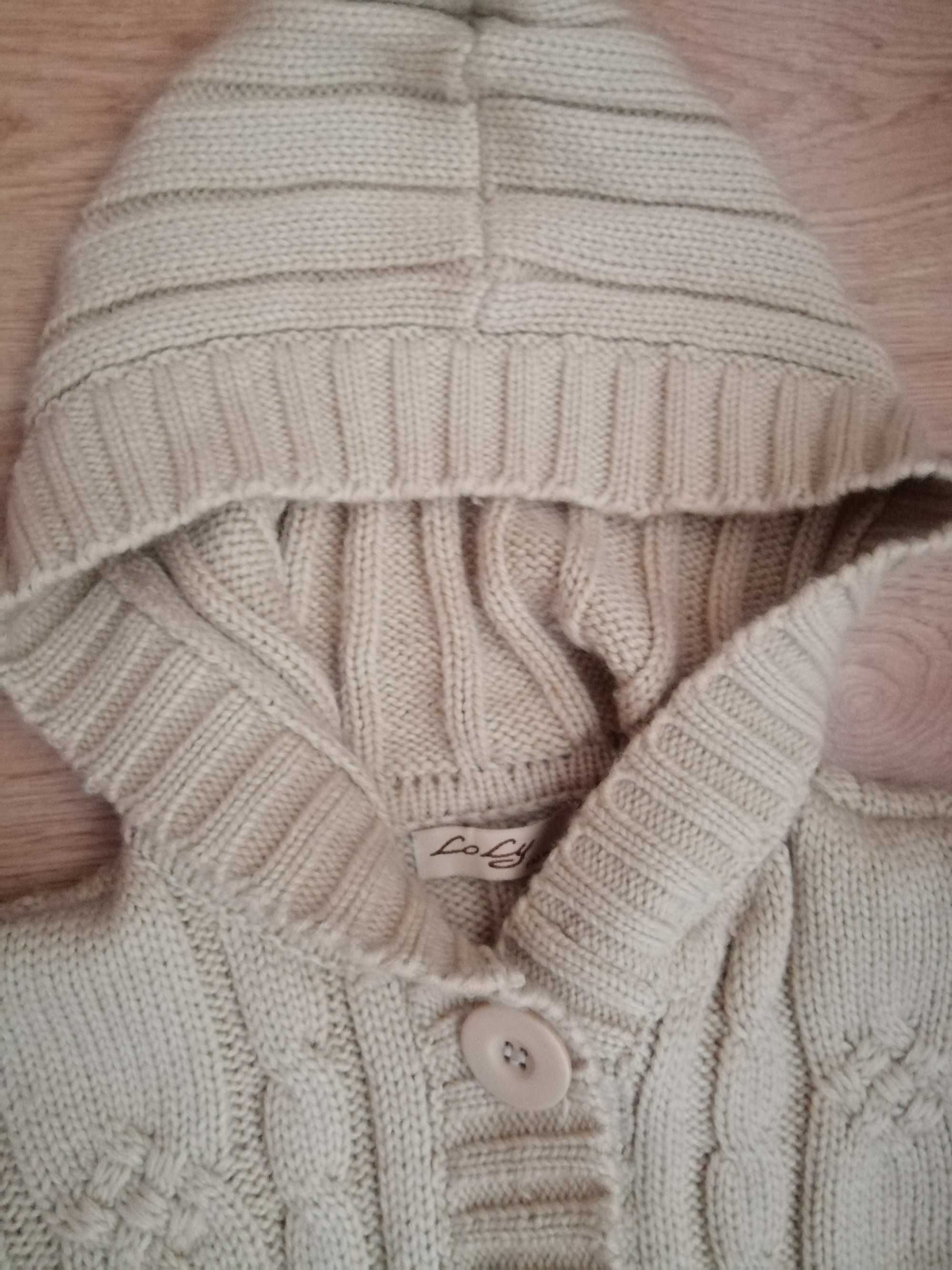 Sweter z kapturem rozpinany r M