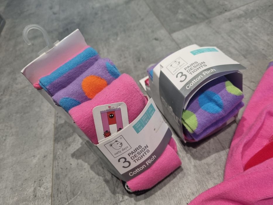 Nowe rajstopy 6 par rozmiar 68 0- 6