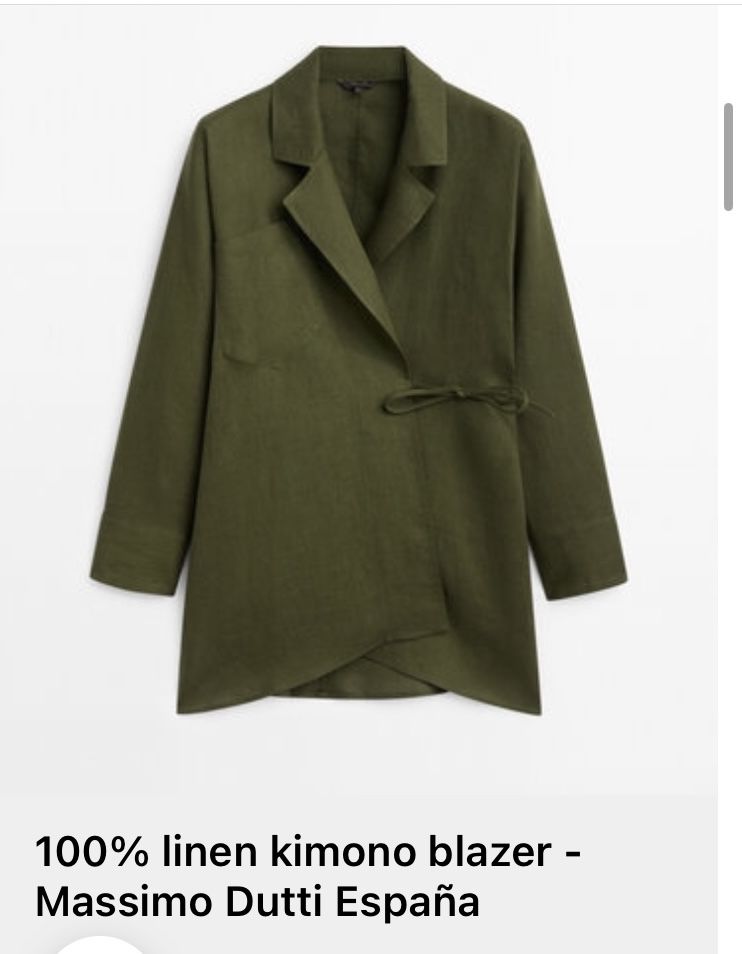Льняной костюм Massimo Dutti