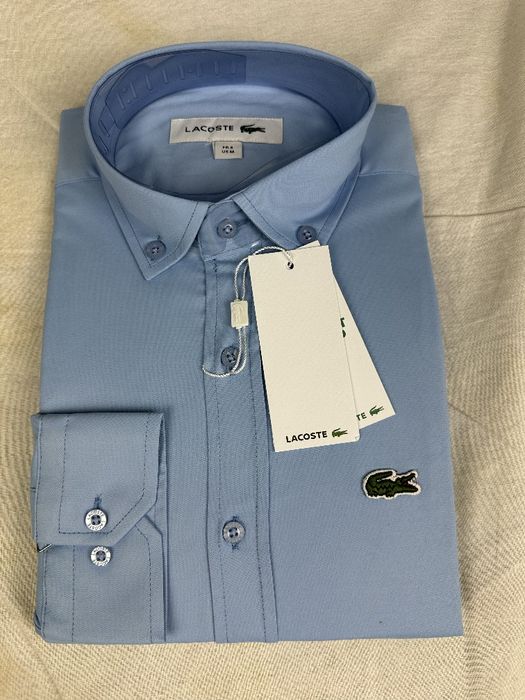 Koszula Lacoste Niebieska męska długa