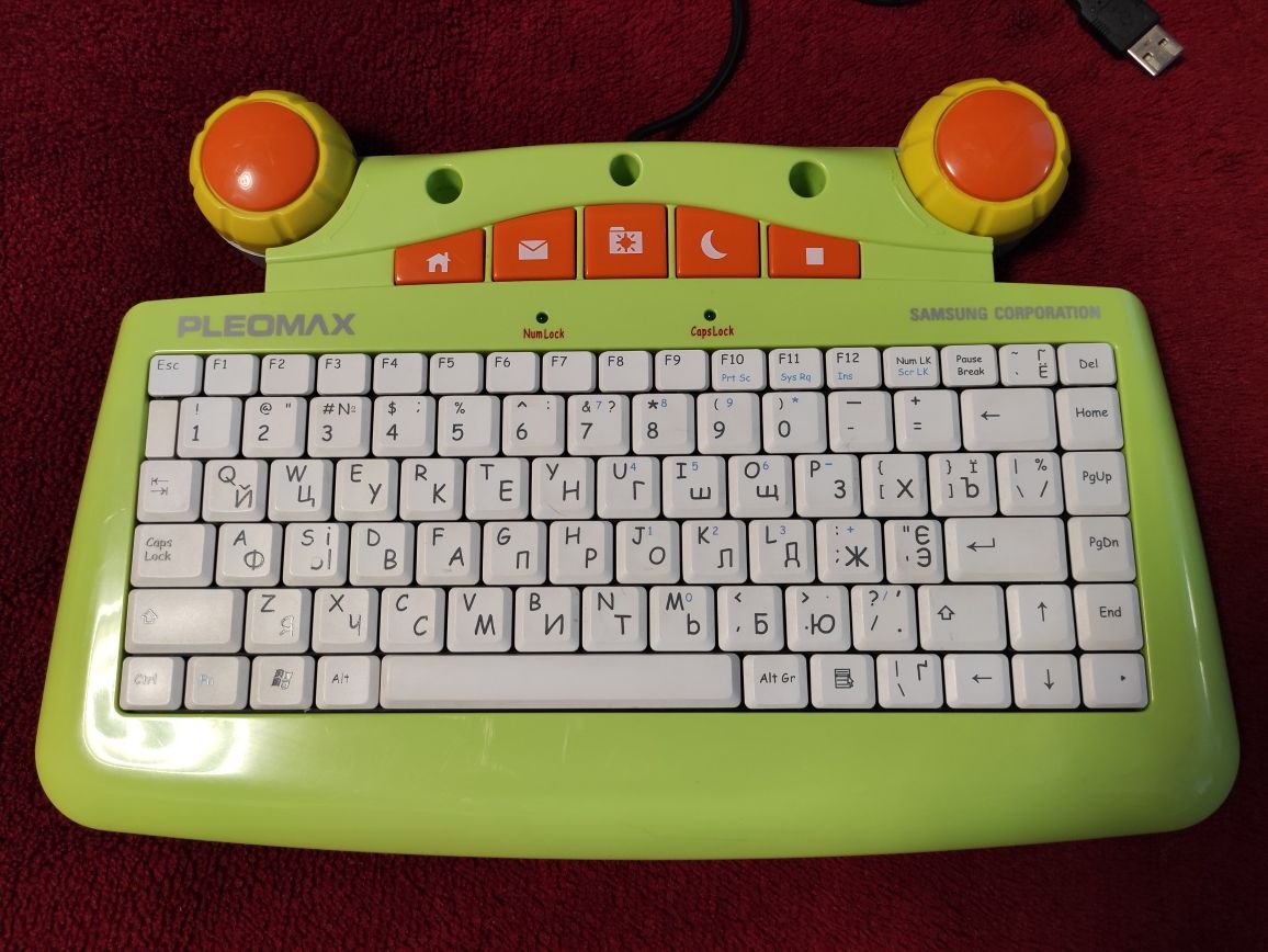 Клавиатура для пк samsung pleomax "лягушонок" детская