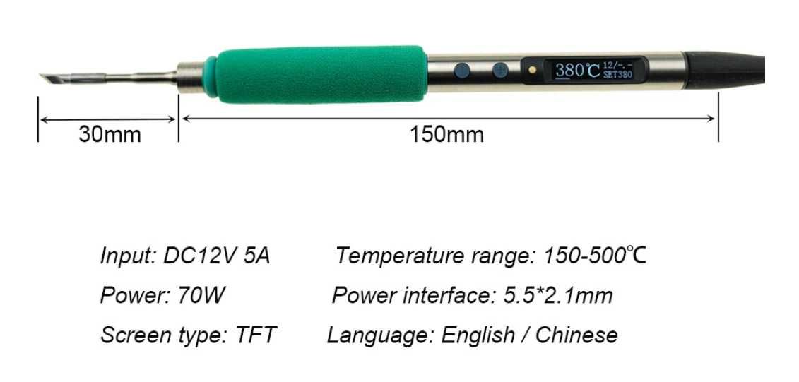 Mini Estação Soldar - TS  c210  JBC  soldering iron package