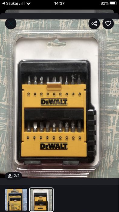 Wiertła bity 36 szt dewalt nowe