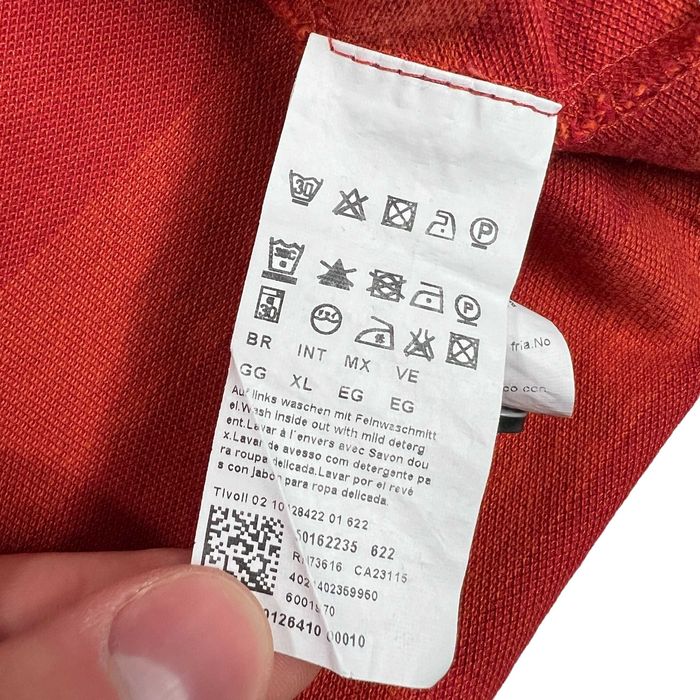 HUGO BOSS koszulka polo z długim rękawem męska XL / L w paski rugby