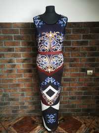 Sukienka Tatu wzory etno folk versace.