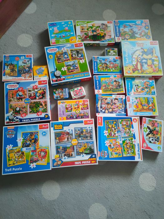 Mega zestaw puzzli