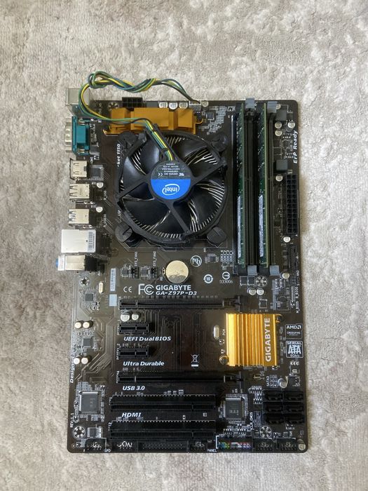 КОМПЛЕКТ материнська плата s1150+i5+ram 8gb(4+4)