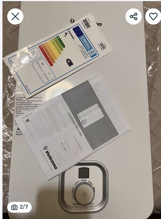 Esquentador vulcano ventilado