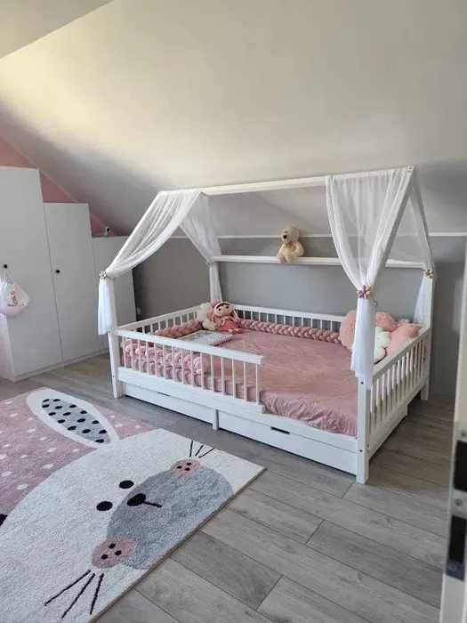 Łóżko Domek dziecięce drewniane