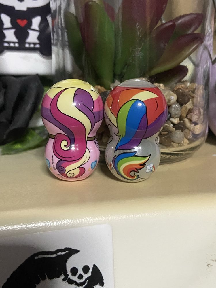 my little pony Princess Cadance and Raindow dash figures mlp