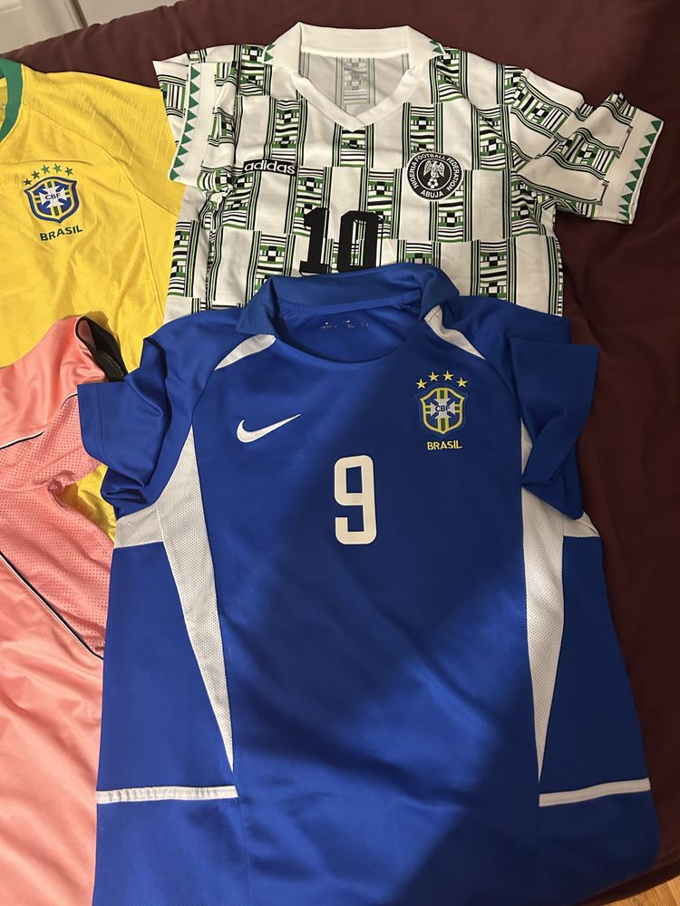 5 camisolas futebol retro