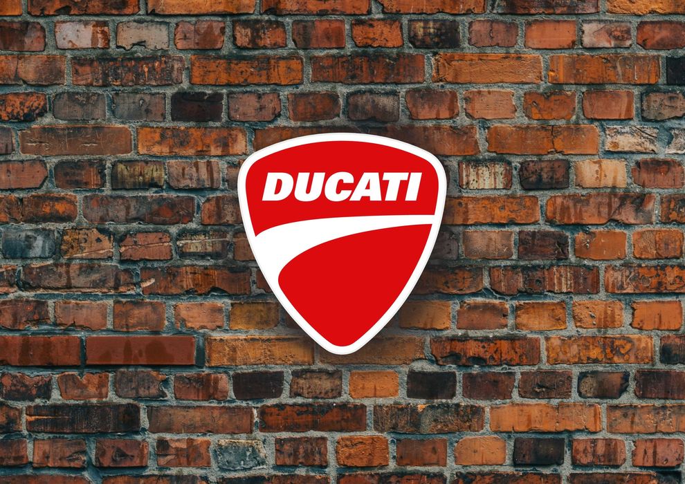 LED Neon DUCATI, Podświetlane Logo, Reklama 3D, Kaseton, Lampa