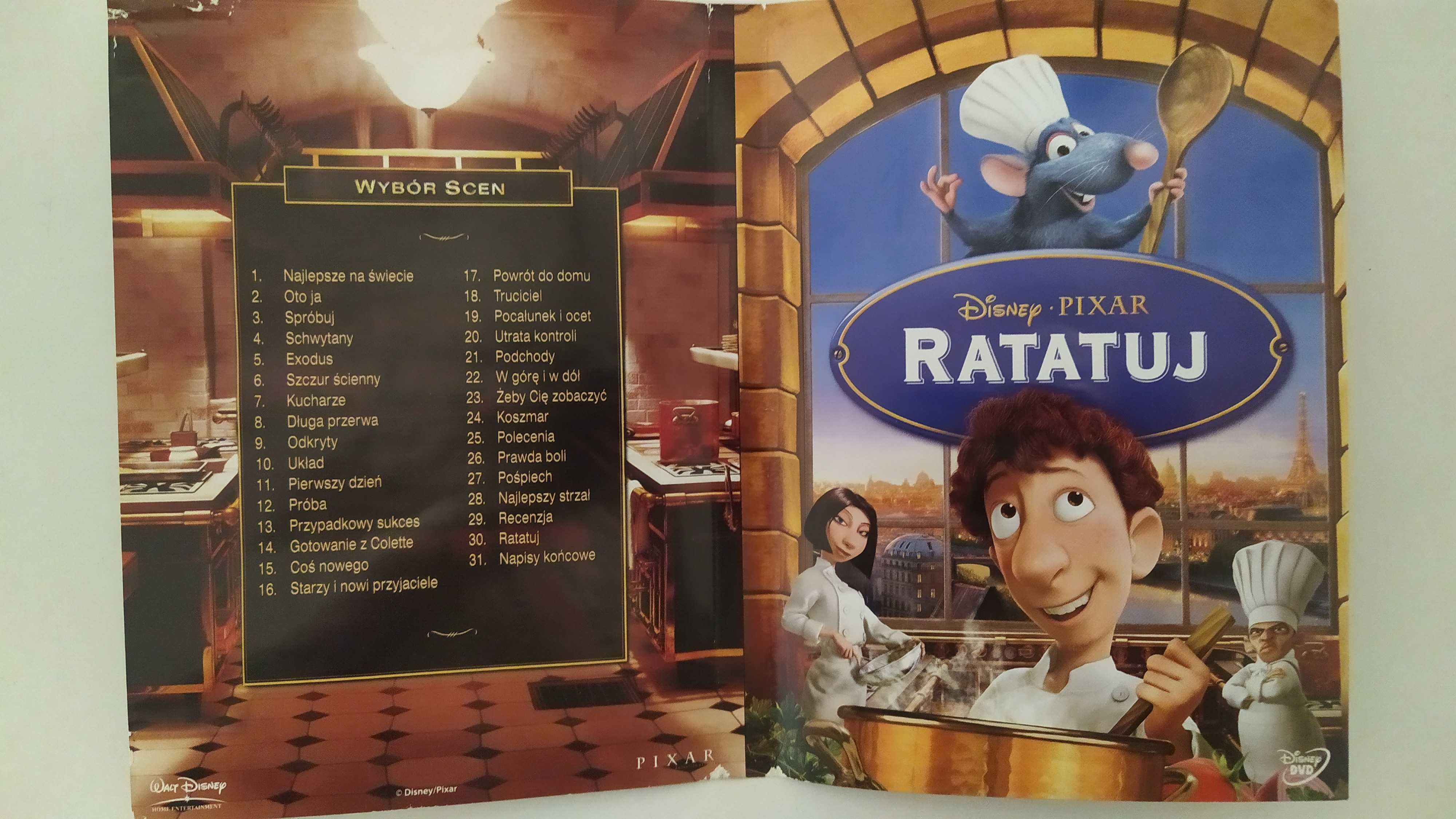 Ratatuj Disney Pixar DVD
