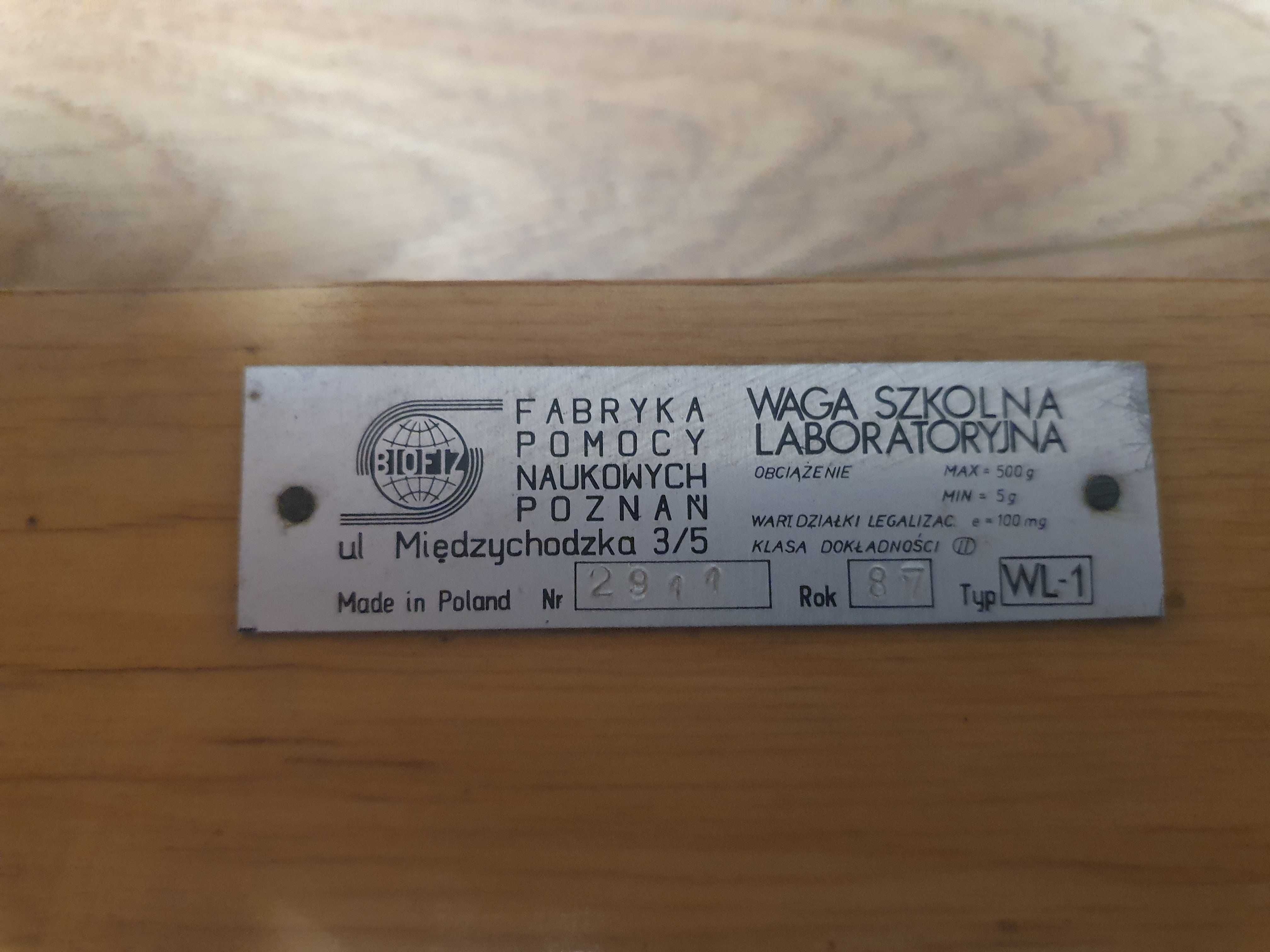 Waga laboratoryjna - szkolna