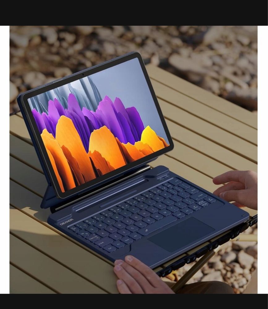 Dexnor Etui Magnetyczne z klawiaturą touchpad do Galaxy Tab S9 / S9 FE
