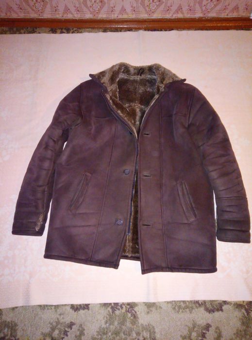 Дубленка мужская на меху 54размера.
