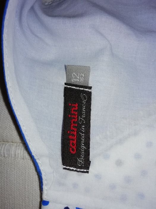 Túnica de menina CATIMINI azul e branco