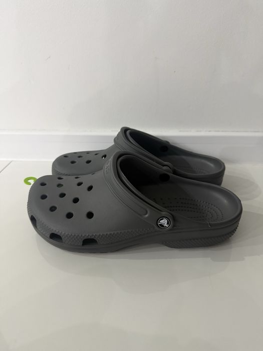 Męskie klapki Crocs Classic r. 46-47 męska m/12 NOWE  Szare