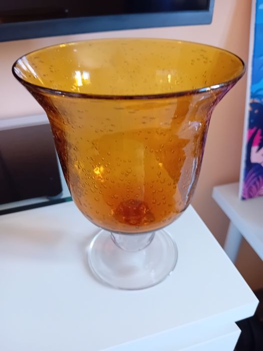 Antico, kielich miodowe szkło plus szklaneczki