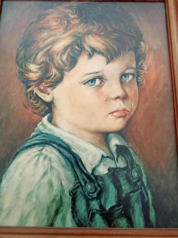 Obraz Płaczący chłopiec M.Basaldella 56x46