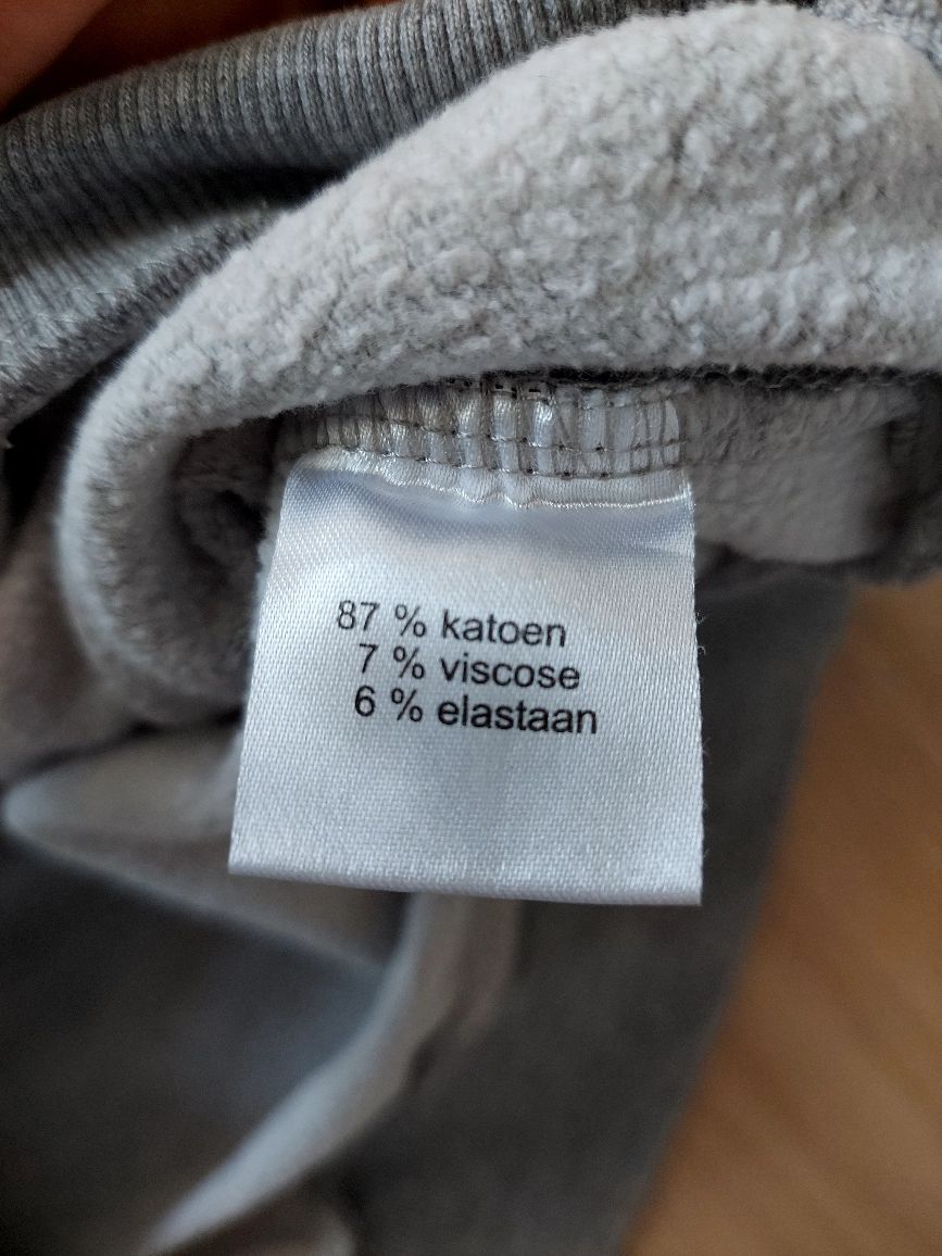 Bawełniana szara bluza sukienka 36 S
